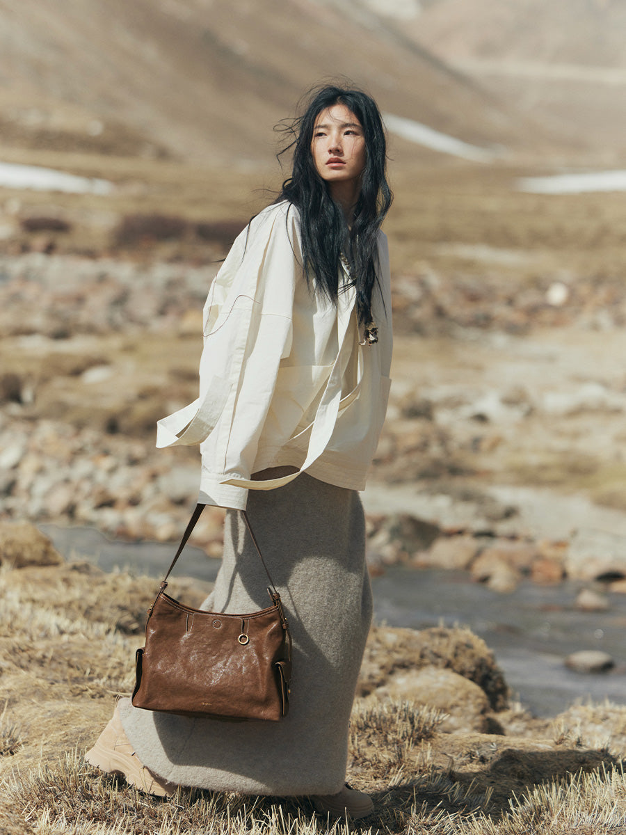 The Medium Yore Hobo Bag - Sandal