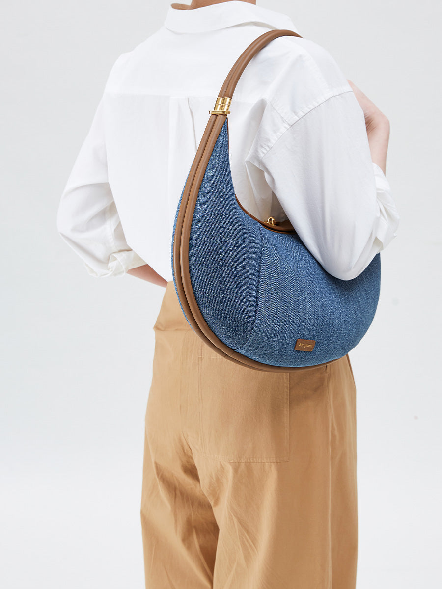 Large Luna Bag (New Version) - Denim