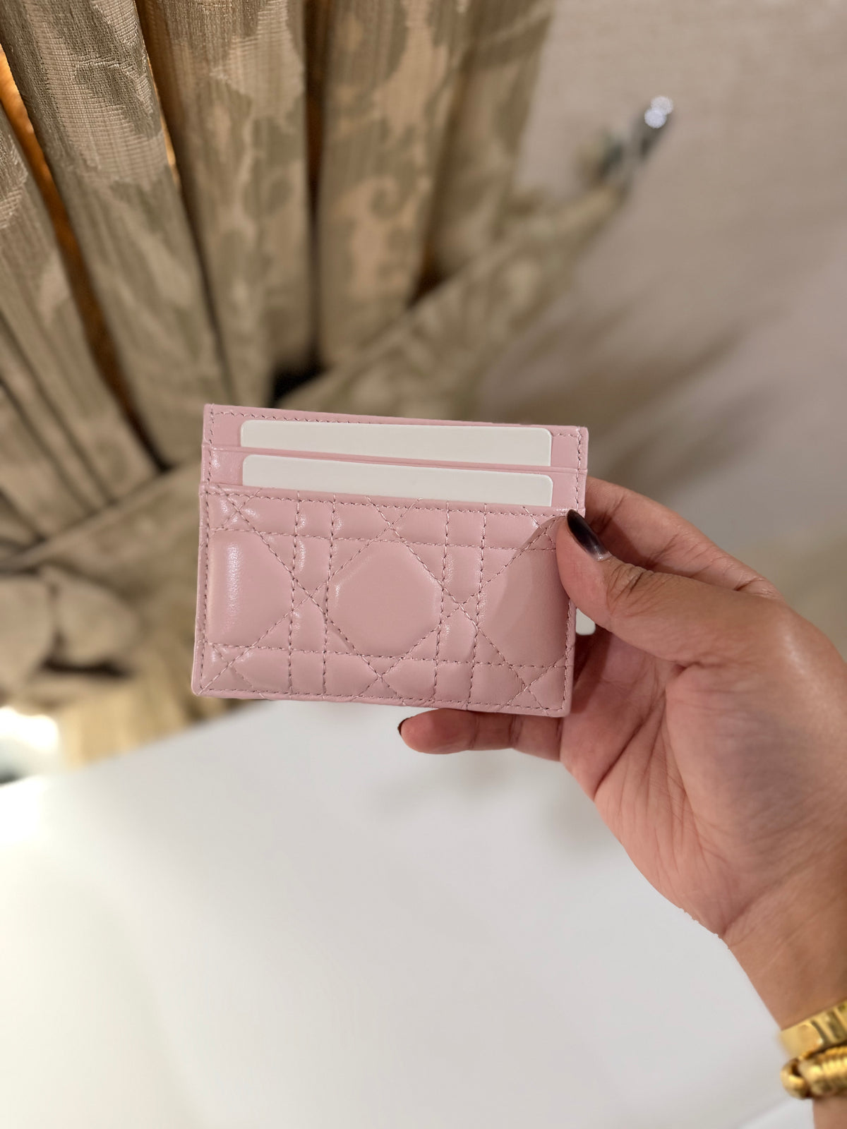 (Readystock) Dior Bow Card Holder - Pink