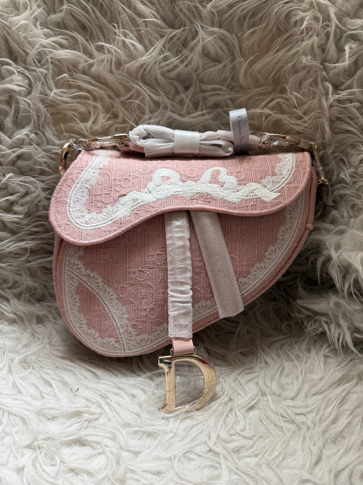Dior Small Saddle Bag - Pink