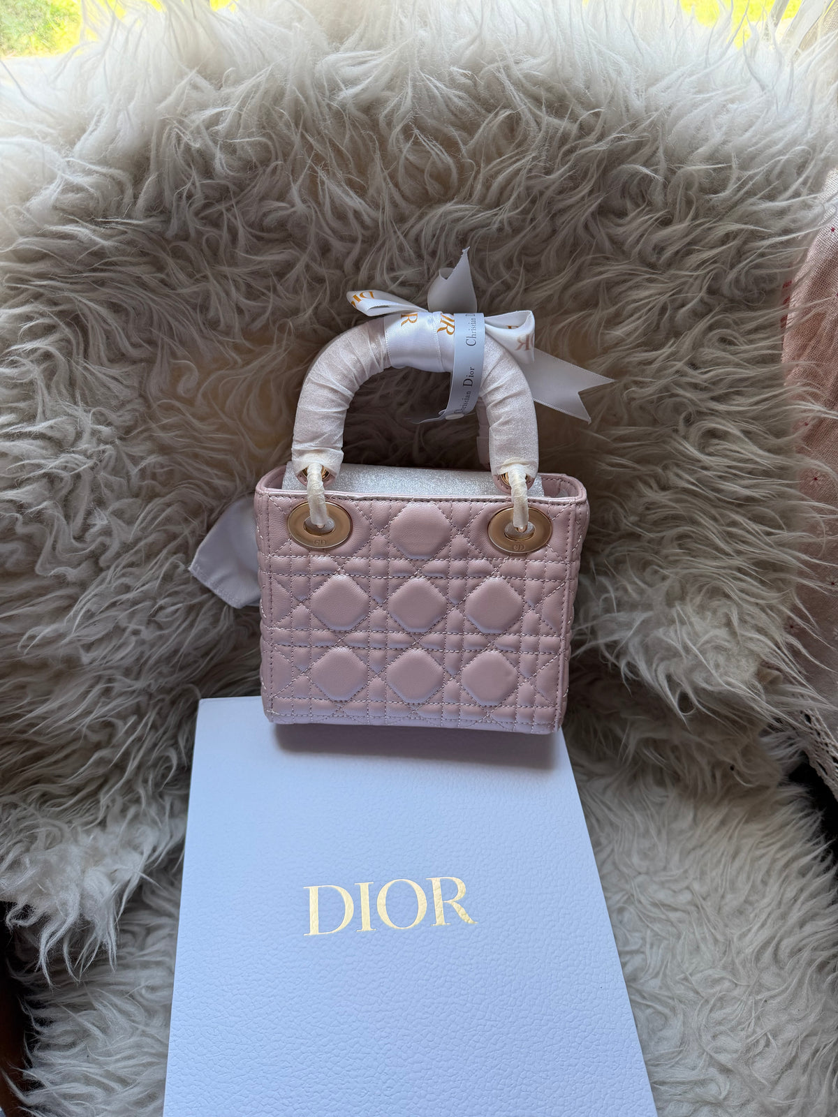 (Readystock SALE) Lady Dior Small - Pink Shiny