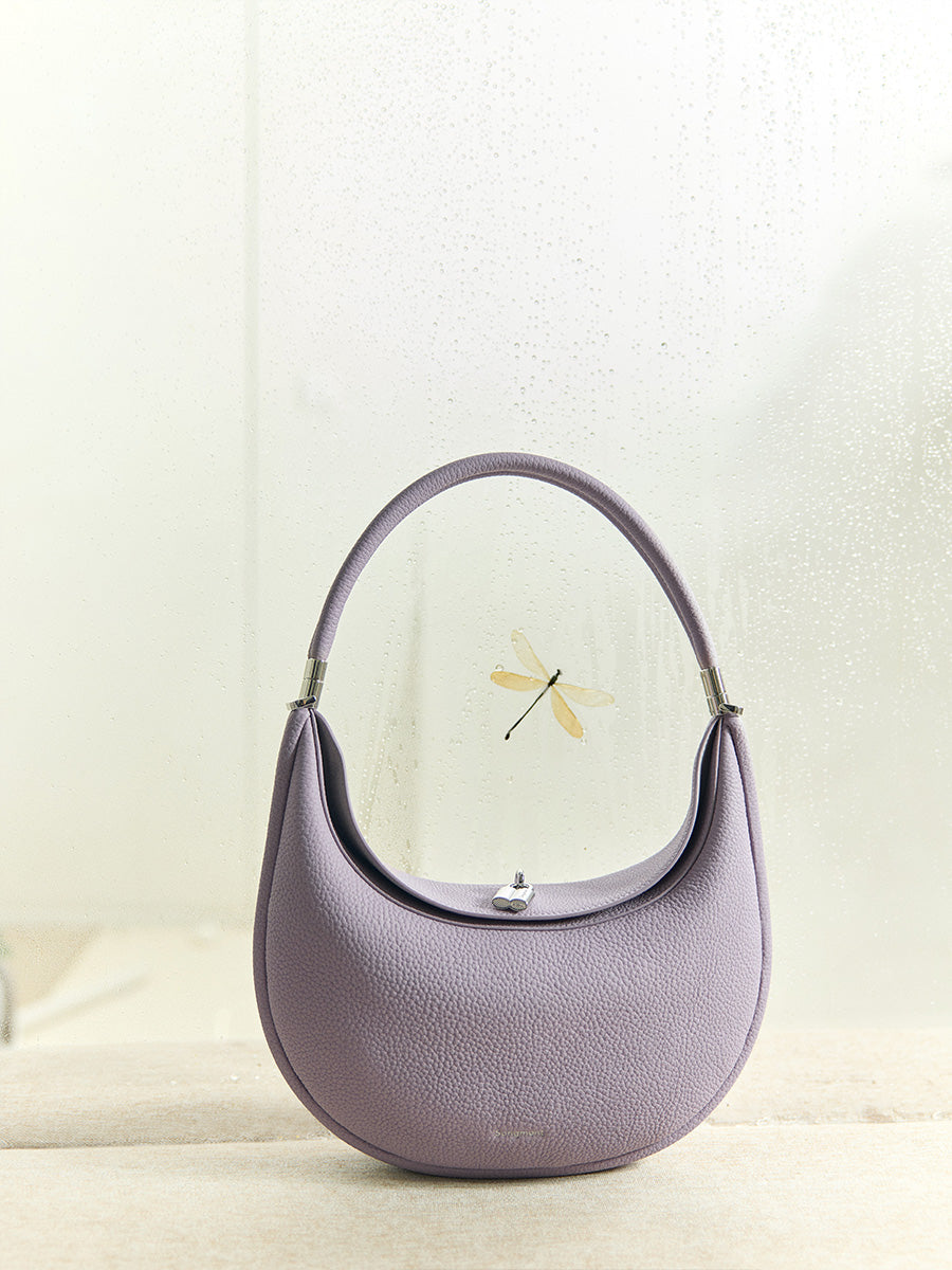Medium Luna Bag (Silver-tone hardware) - Lavender