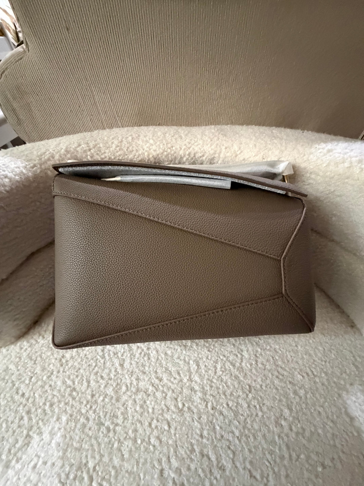 (Readystock) Loewe Puzzle Bag Small - Taupe