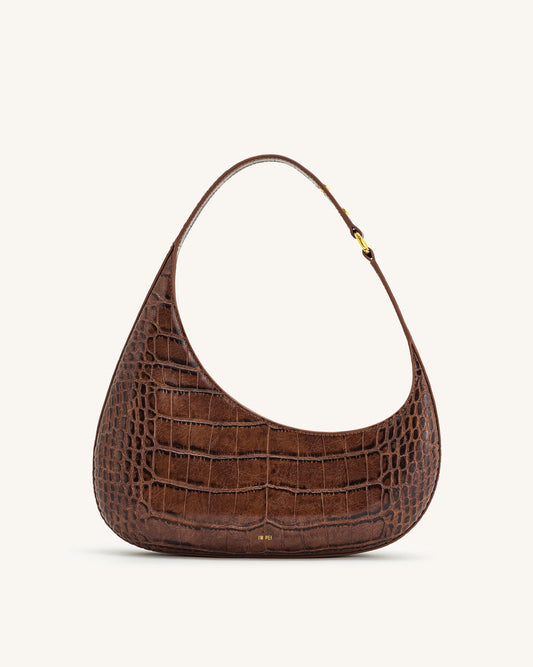 JW PEI Harlee Shoulder Bag - Brown Croc