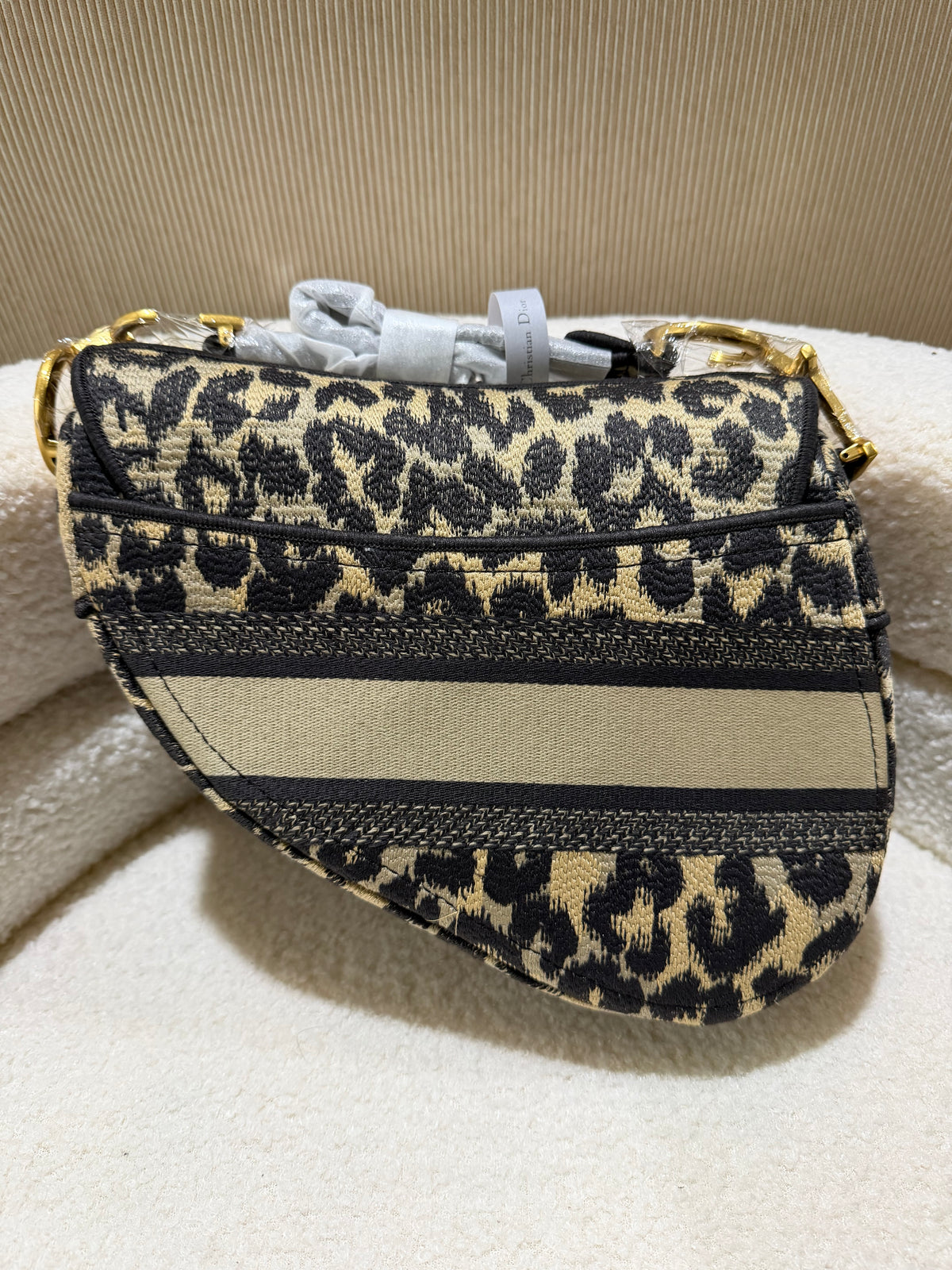 Dior Small Saddle Bag - Leopard Print Canvas