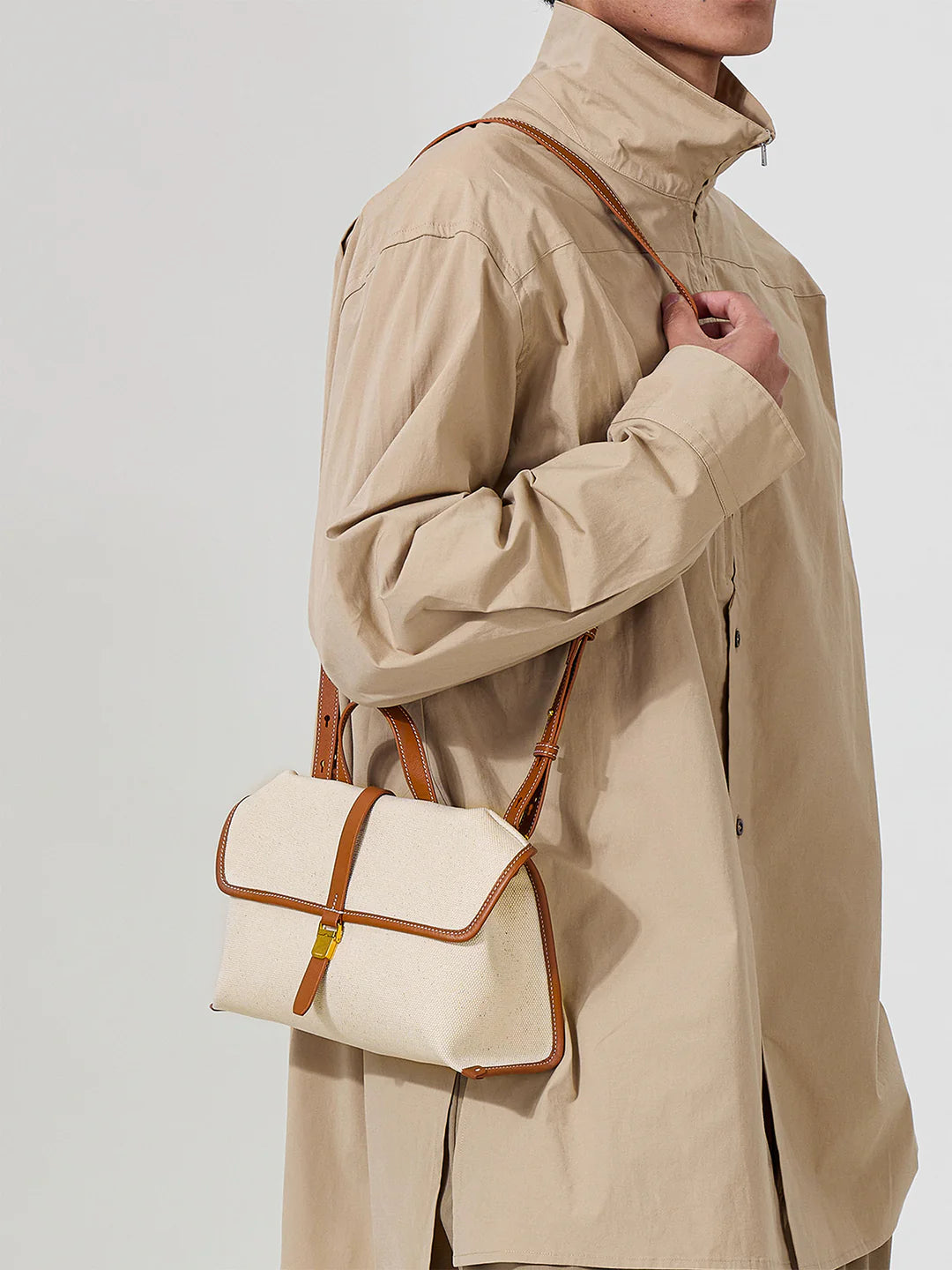 The Small Shan Satchel Bag - Canvas