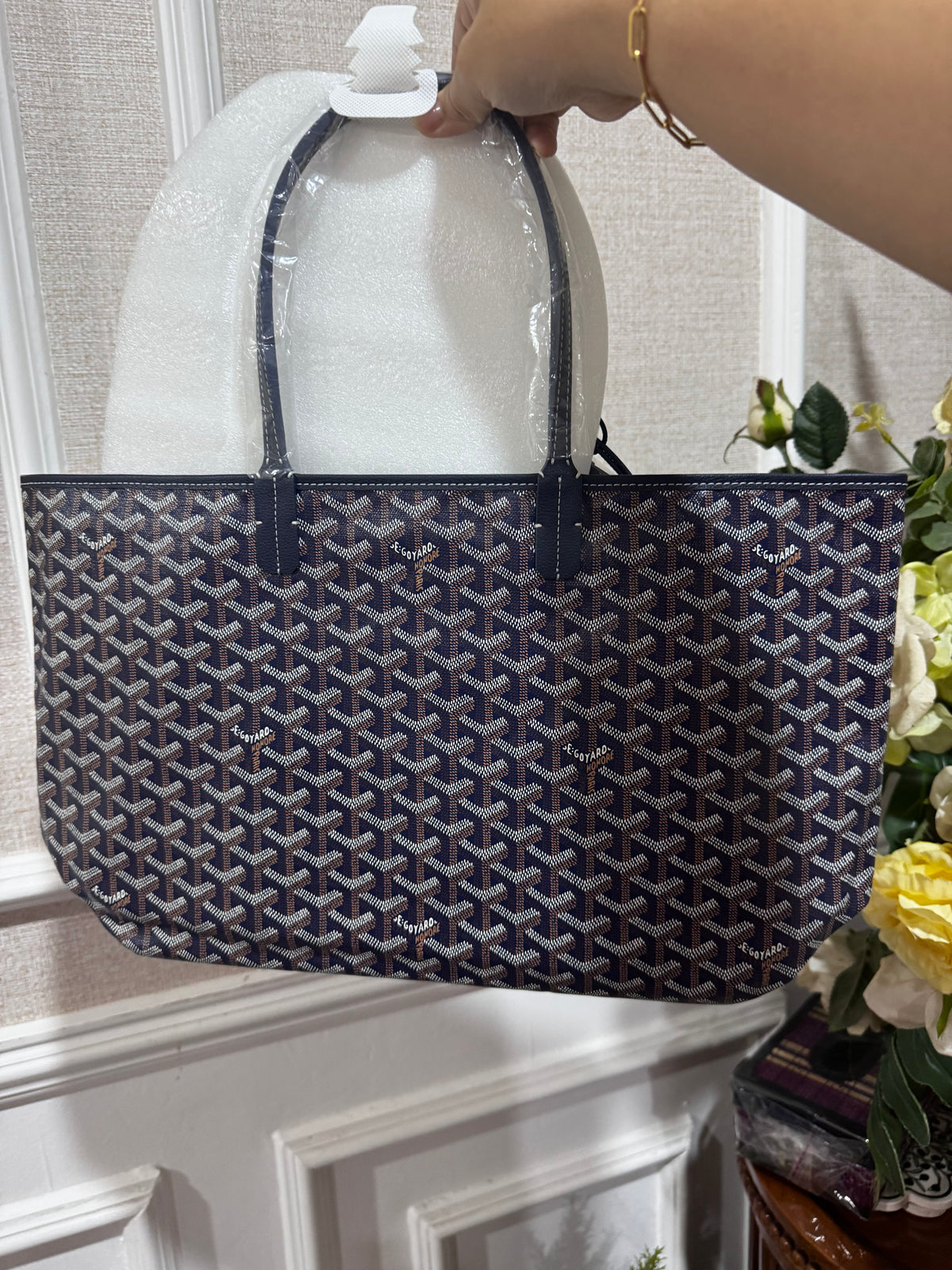 Goyard St Louis PM Canvas - Navy Blue