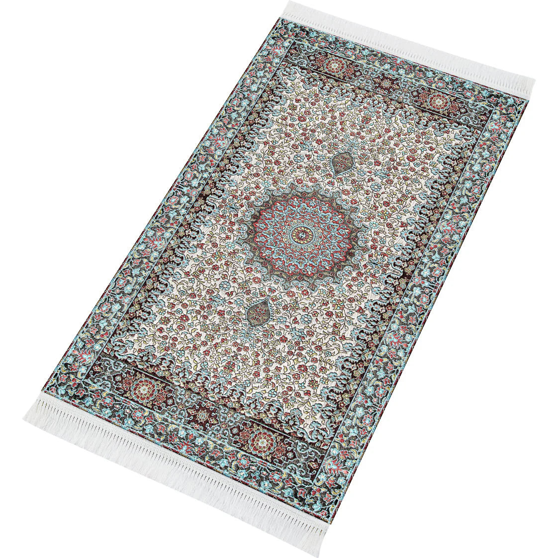 Sejadah Tebal - Blue Floral