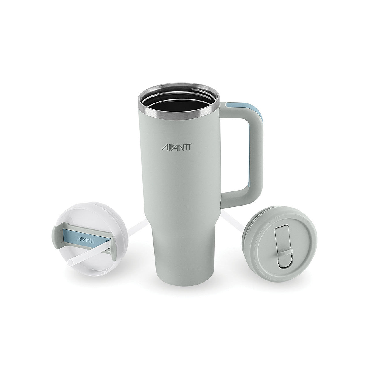 Avanti HydroQuench Insulated Tumbler with Two Lids, 1L - Grey Mist