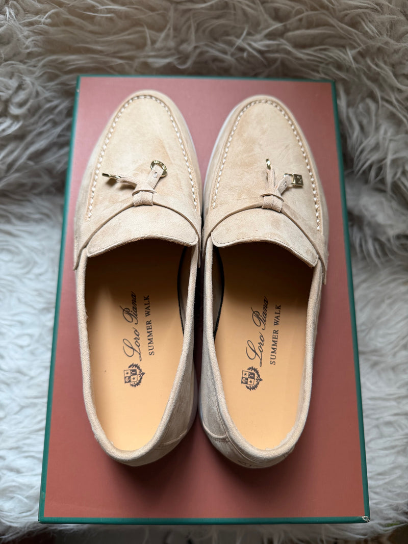 Loro Piana Walk Loafers - Beige