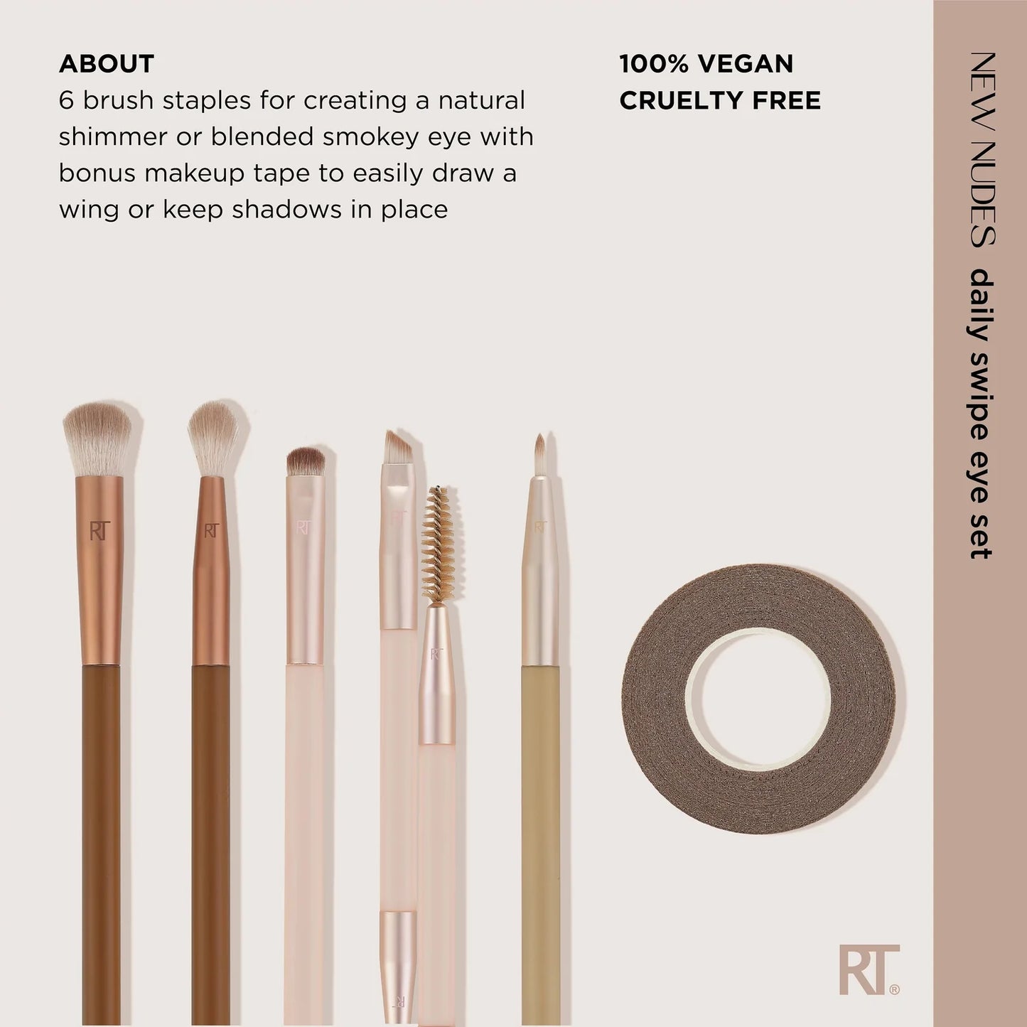 REAL TECHNIQUES New Nudes Daily Swipe Eye Kit