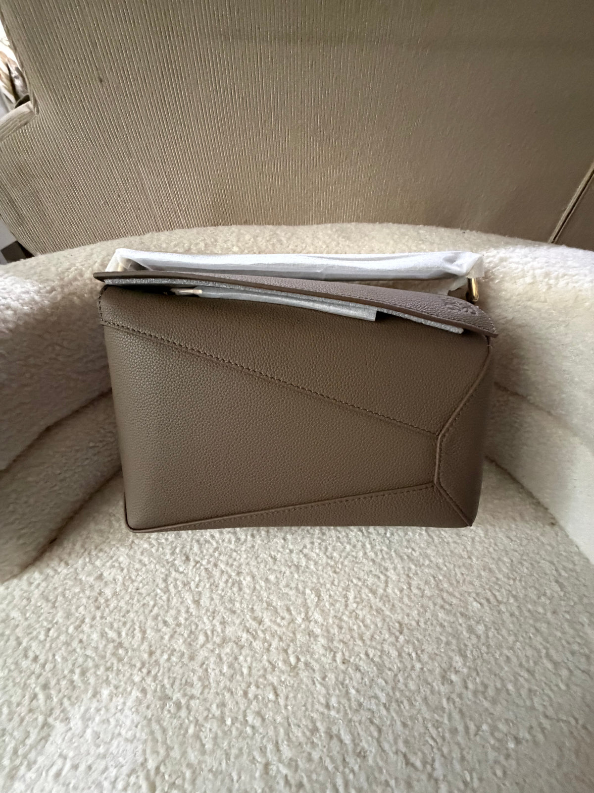 (Readystock) Loewe Puzzle Bag Small - Taupe