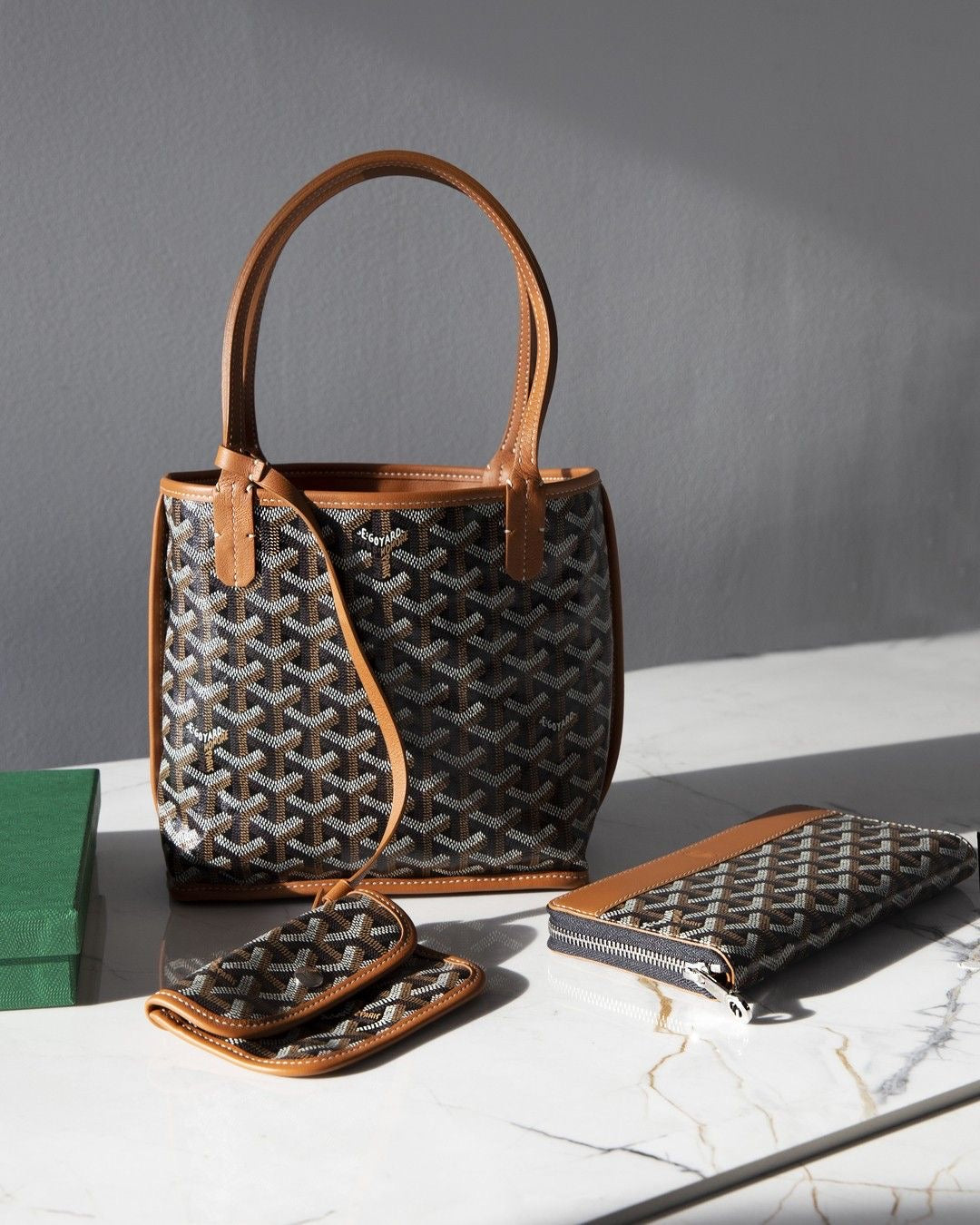 (Readystock) Goyard Anjou Mini - Black Tan