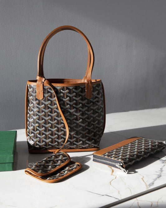 (Readystock) Goyard Anjou Mini - Black Tan