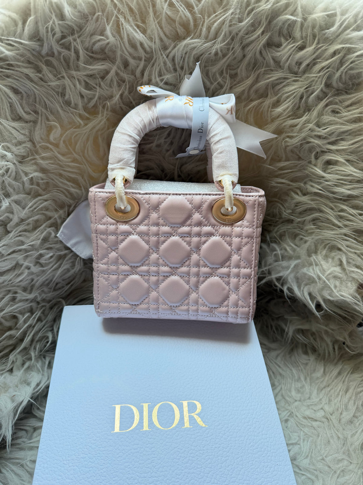 (Readystock SALE) Lady Dior Small - Pink Shiny