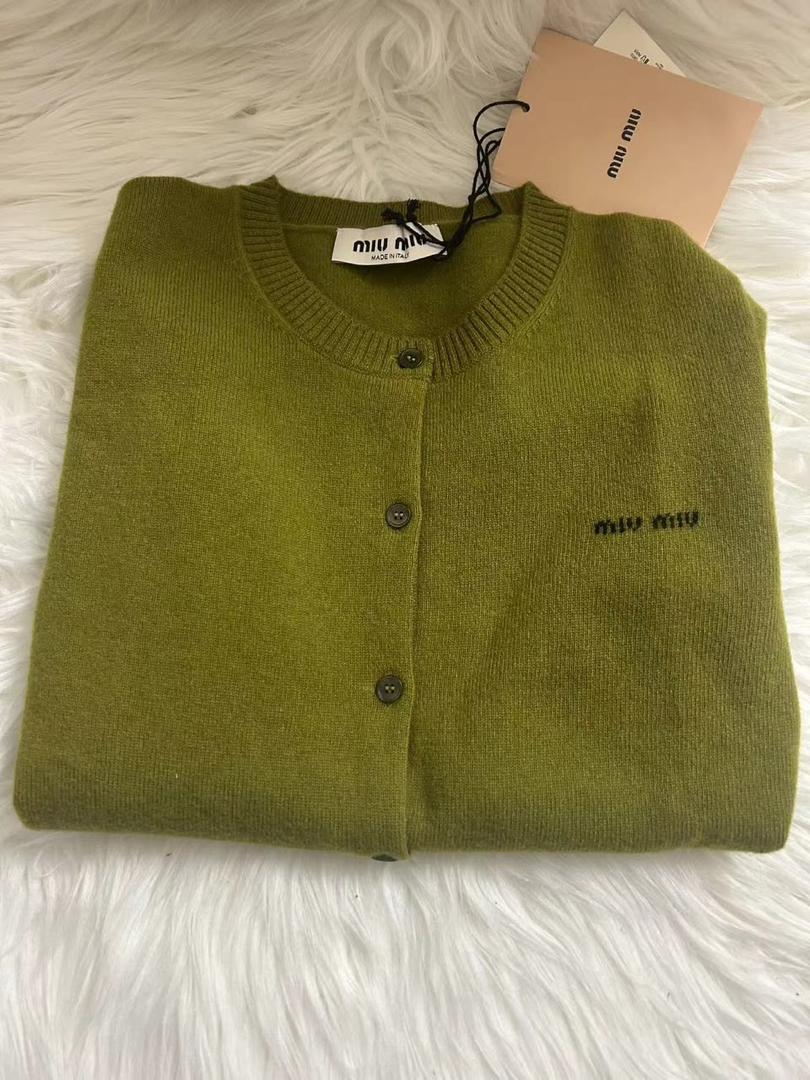 MiuMiu Knit Cardigan - Fern Green