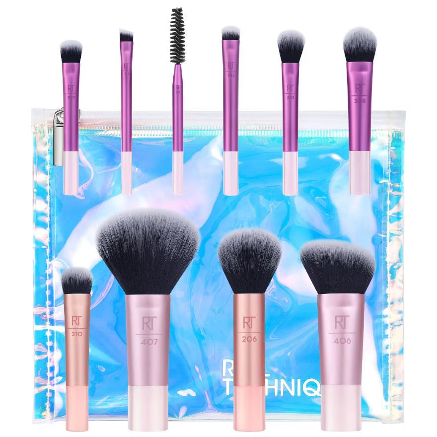 REAL TECHNIQUES Travel Fantasy Mini Brush Set With Free Mini Makeup Bag