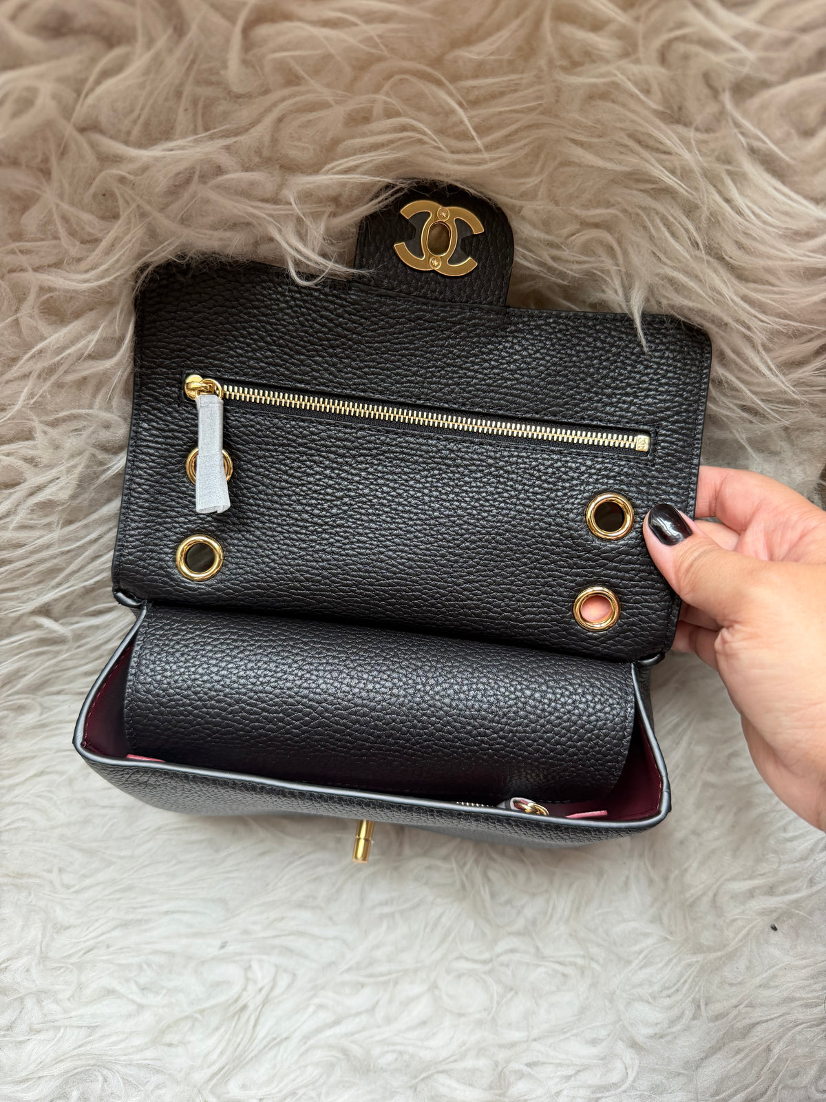 (Readystock) Chanel Maxi Flap Bag Mini - Black