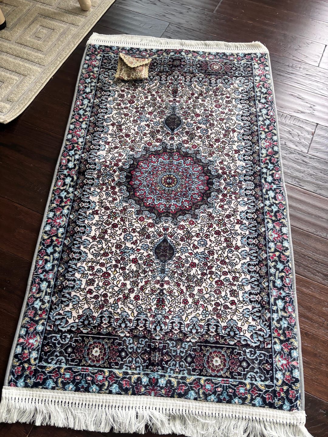 Sejadah Tebal - Blue Floral