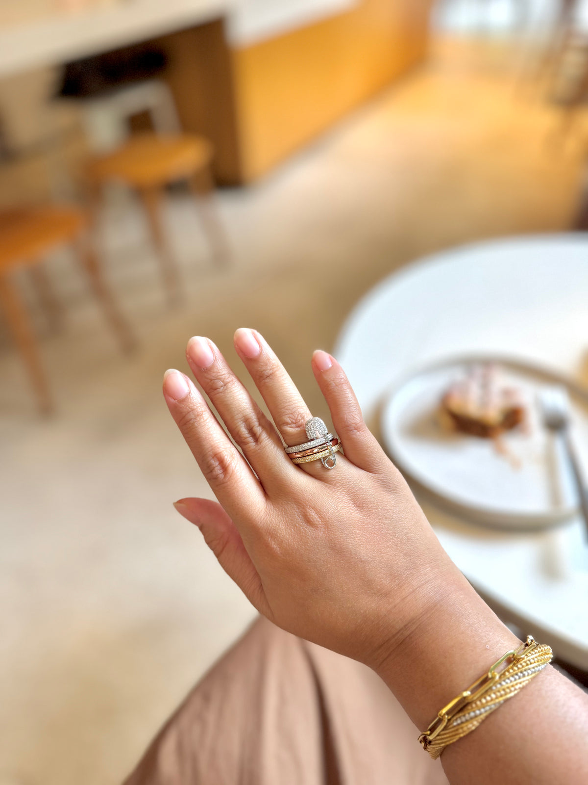 (Readystock) APM Triple Hoop Safety Pin Ring