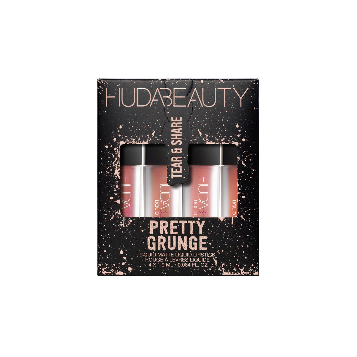 HUDA BEAUTY Pretty Grunge Liquid Matte Lip Quad