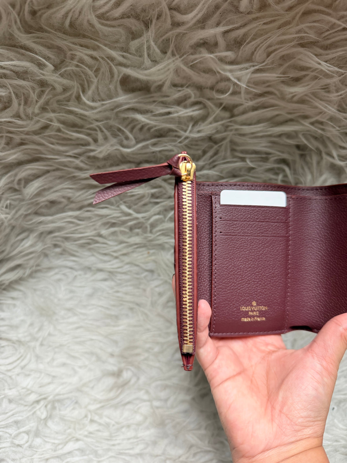 (Readystock) LV Victorine Wallet - Burgundy