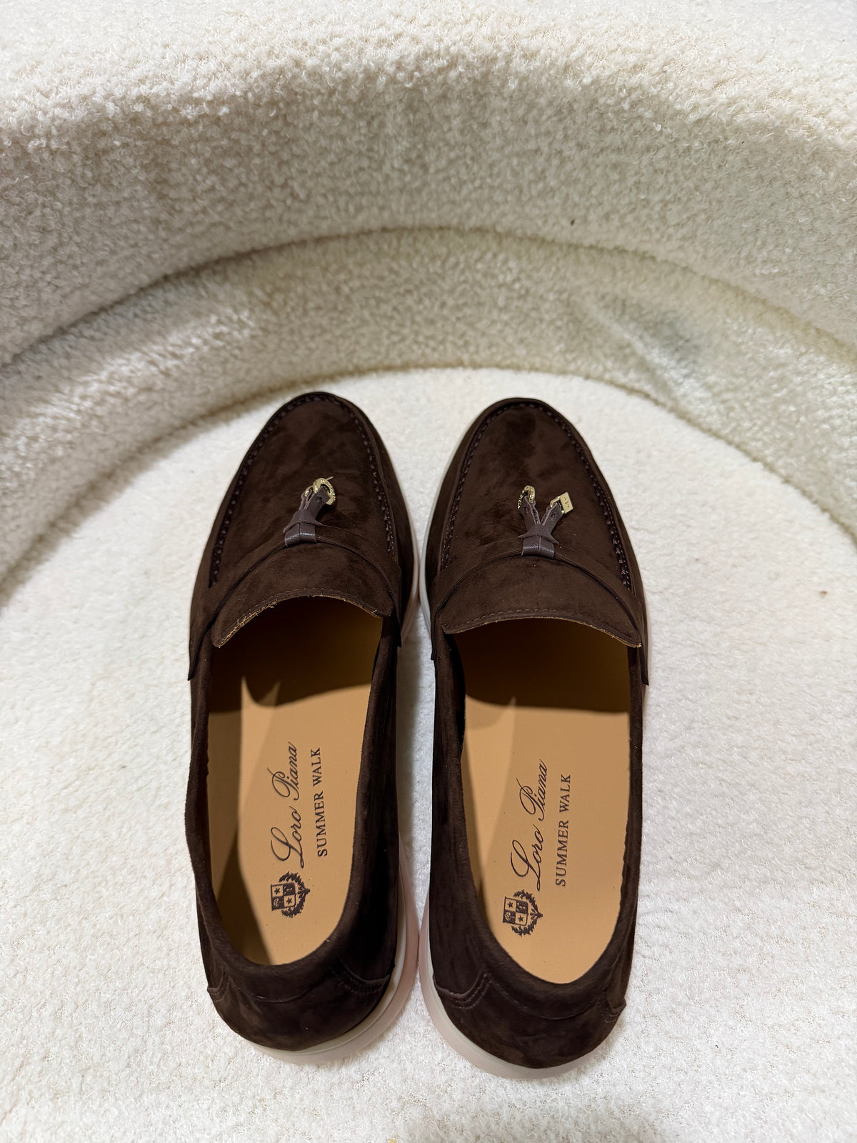 Loro Piana Walk Loafers - Dark Brown