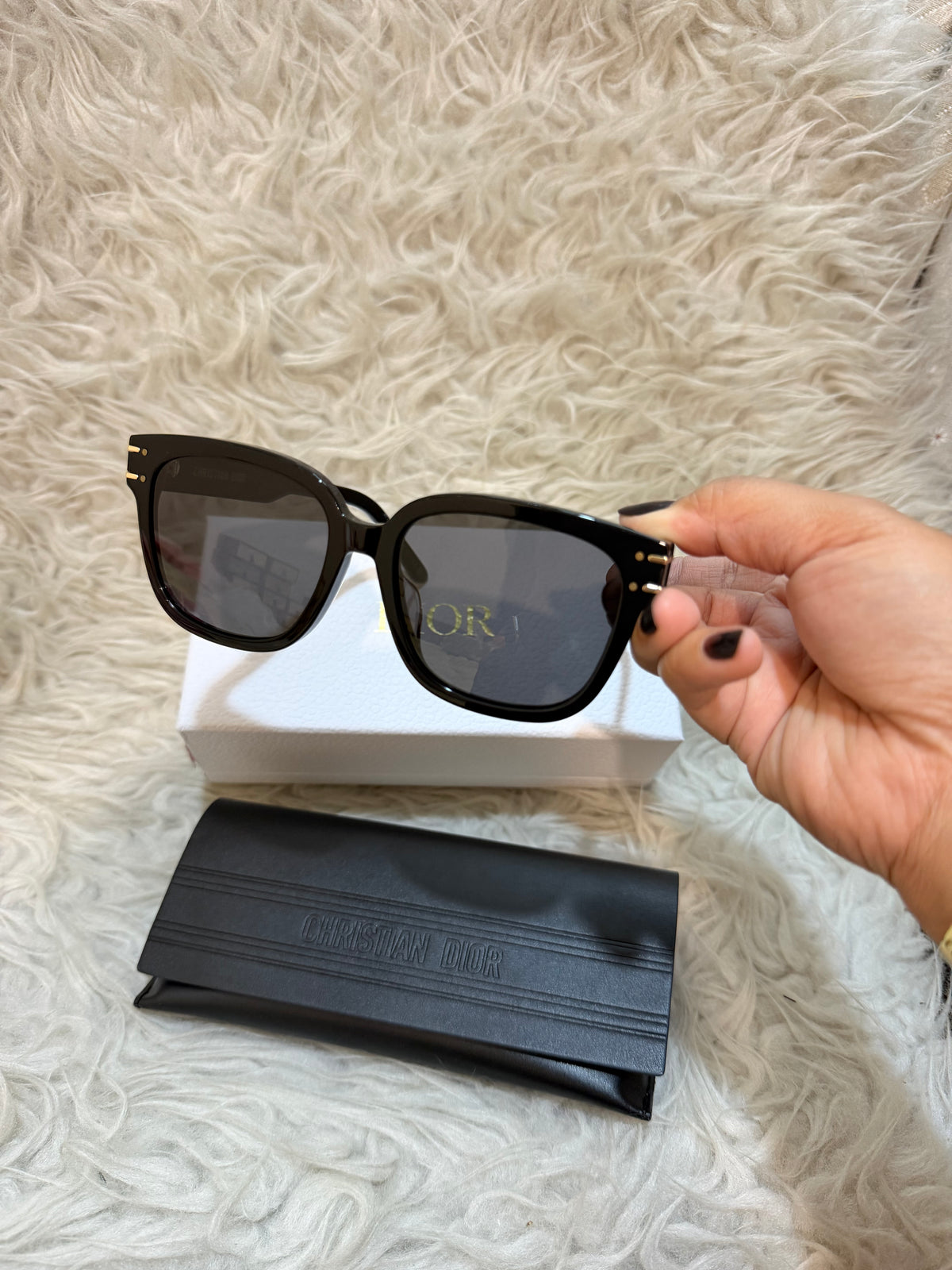 Dior Black Square Sunglass