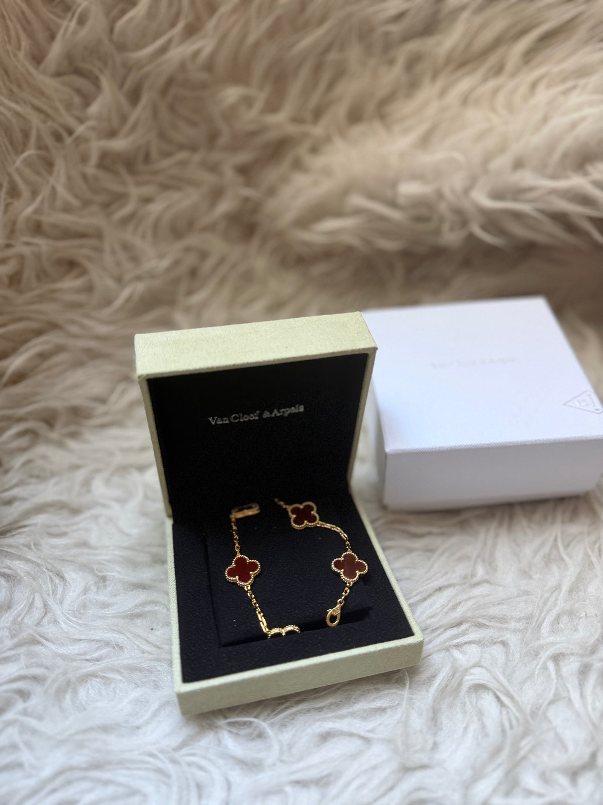 Van Cleef Arpels Vintage Alhambra Bracelet - Maroon