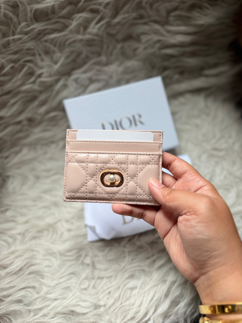 (Readystock) Dior Card Holder - Pink Beige