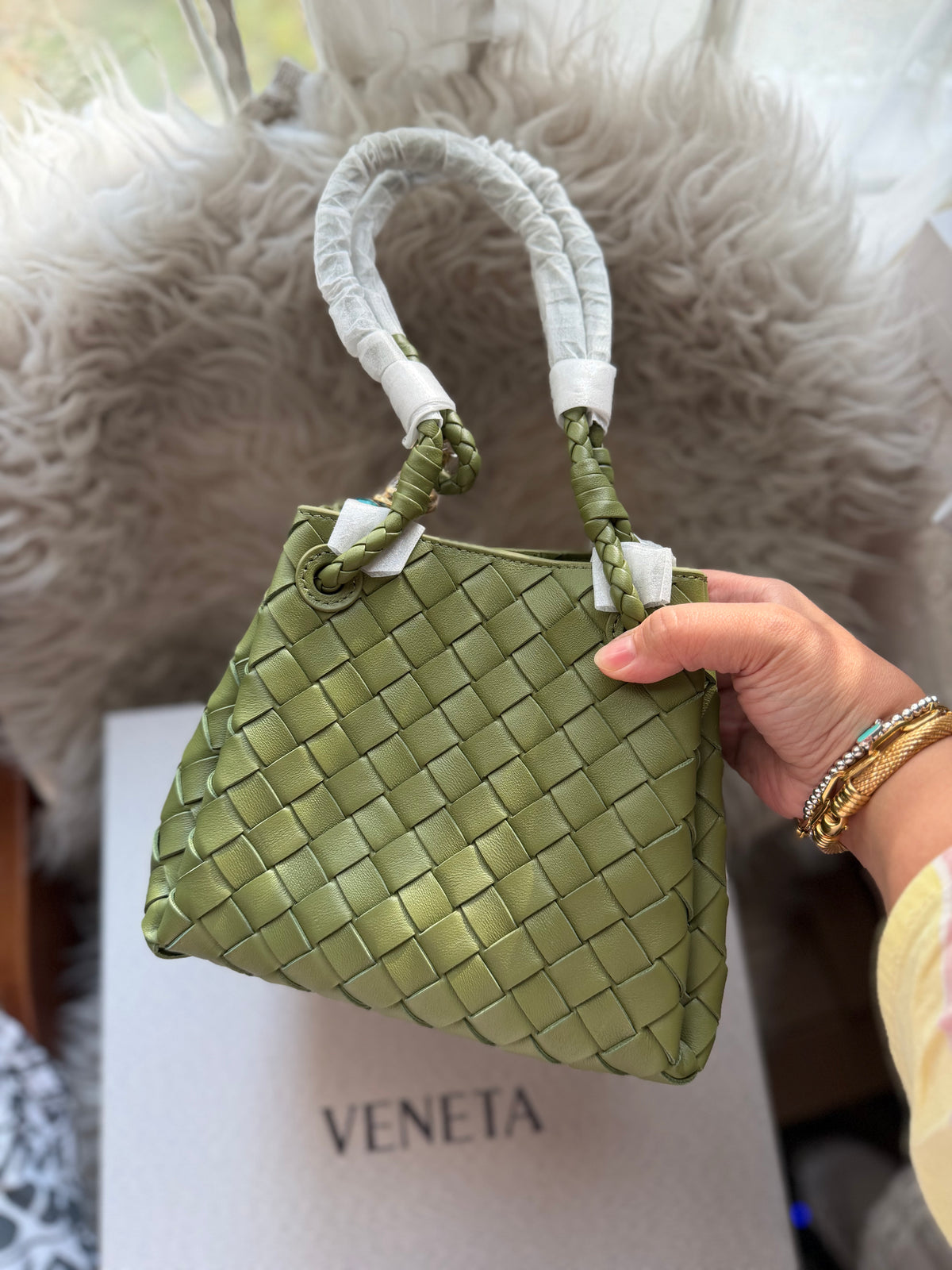 Bottega Veneta Small Parachute - Green