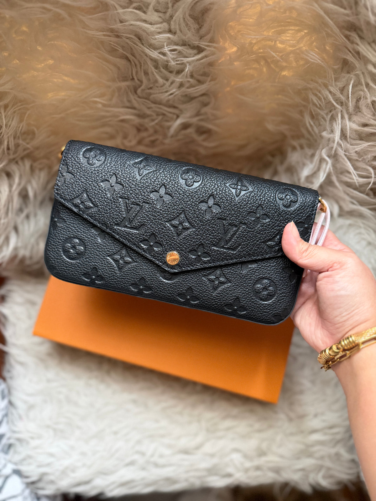 (Readystock) LV Pochette Félicie - Black