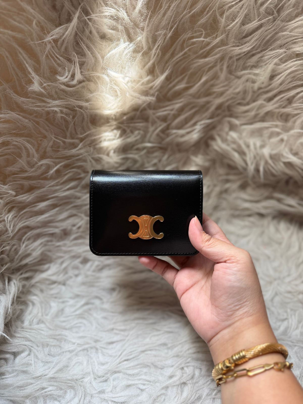 (Readystock) Celine Wallet - Triomphe in Shiny Calfskin