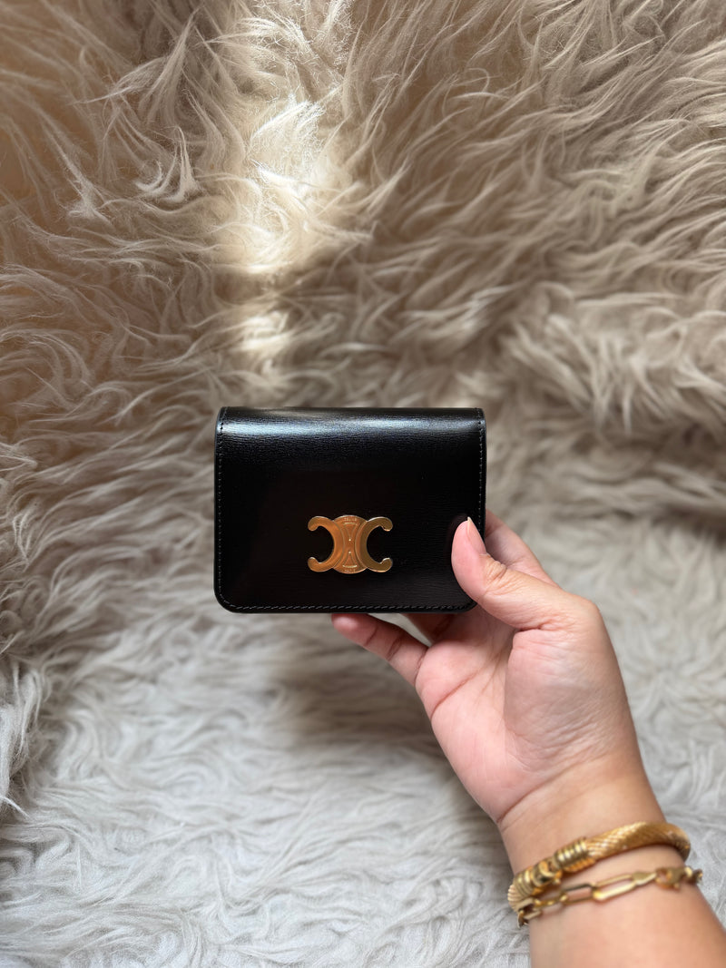 (Readystock) Celine Wallet - Triomphe in Shiny Calfskin