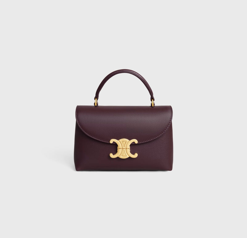Celine Teen Nino in Calfskin Small - Deep Burgundy