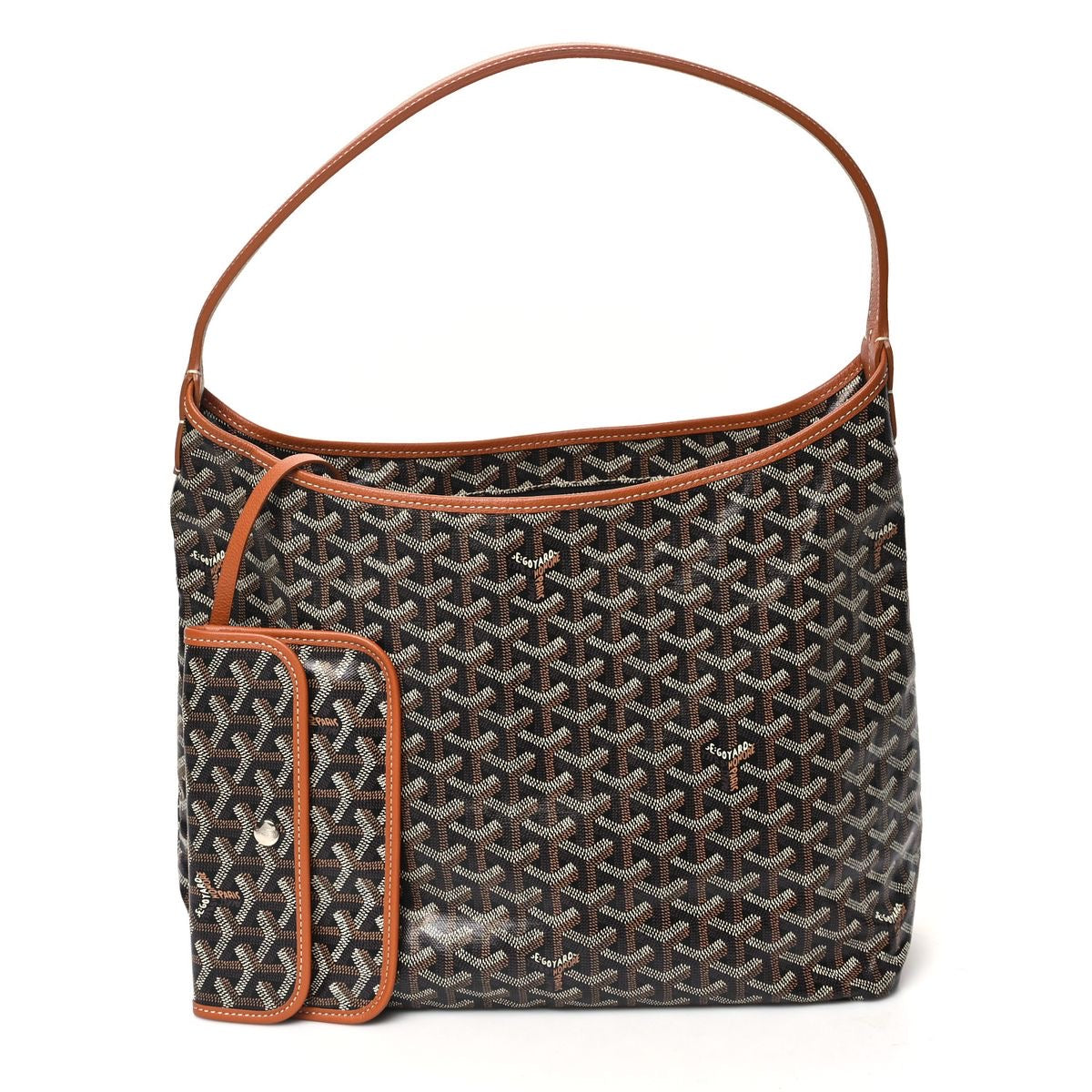 Goyard Boheme Hobo Bag - Black & Tan