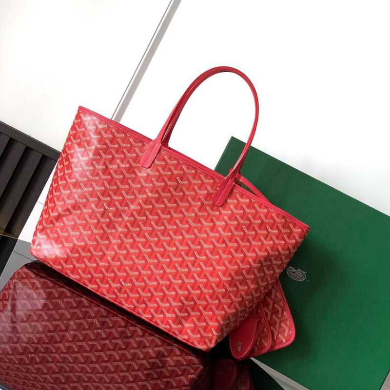(Readystock)Goyard St Louis PM Canvas - Red