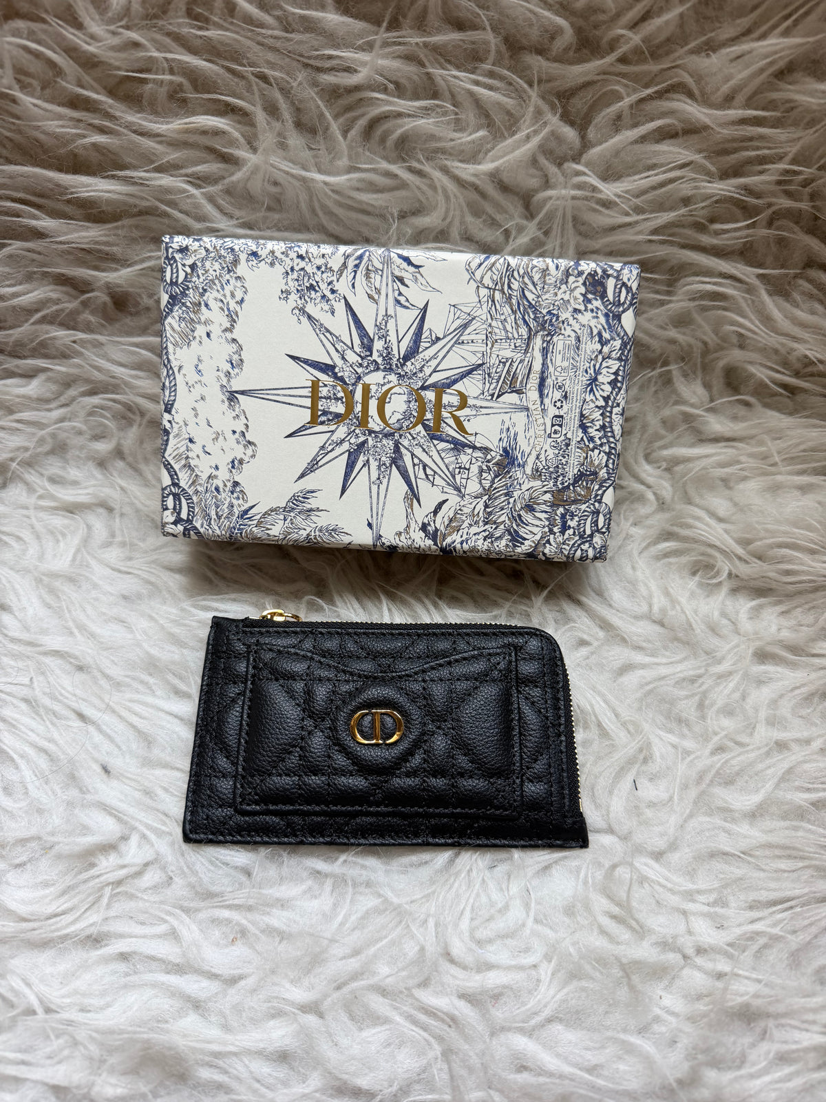 (Readystock) Dior Zipped Wallet - Black