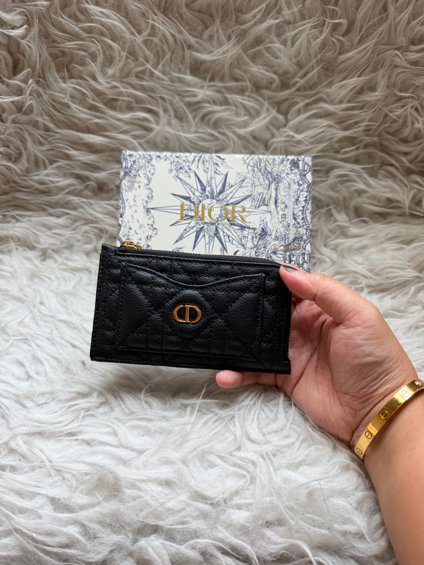 (Readystock) Dior Zipped Wallet - Black