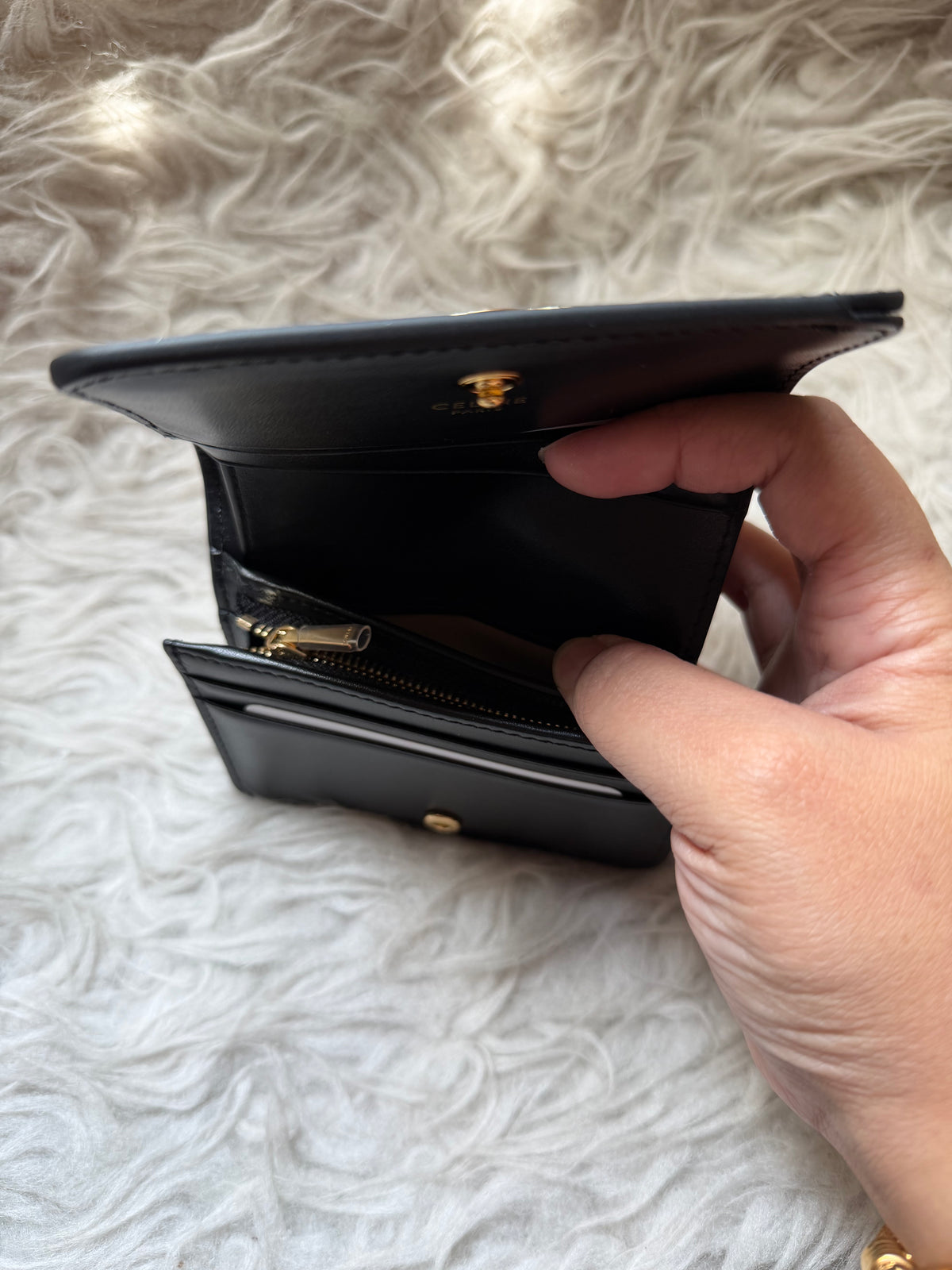 (Readystock) Celine Wallet - Triomphe in Shiny Calfskin