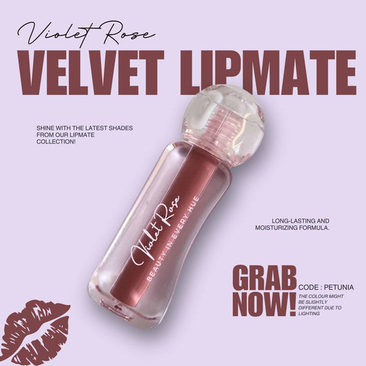 Violet Rose Velvet Lipmatte - Petunia