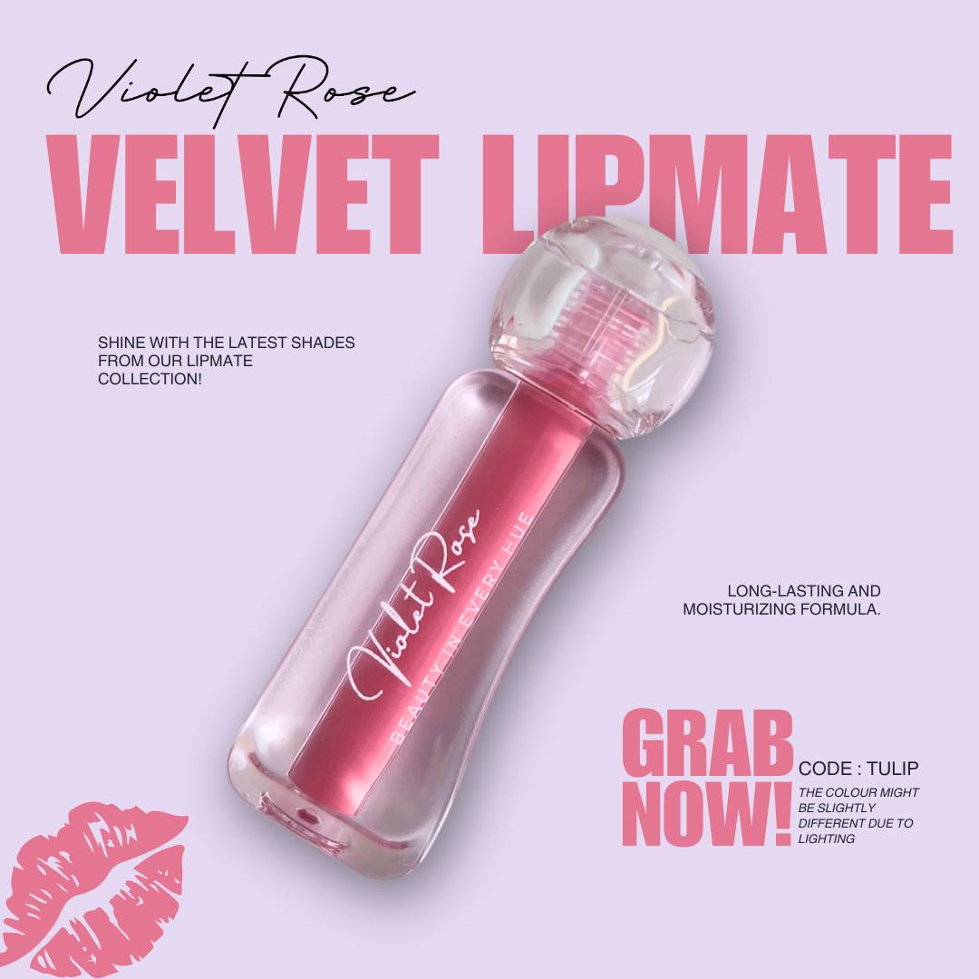 Violet Rose Velvet Lipmatte - Tulip