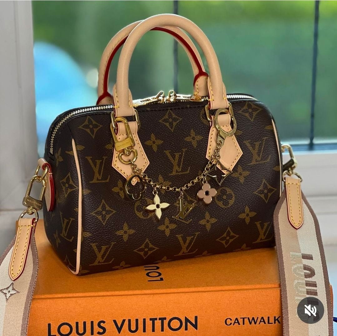 LV Fleur Monogram Bag Charm Chain
