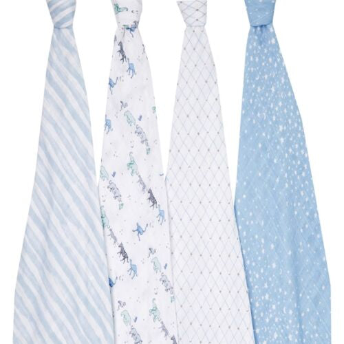 ADEN+ANAIS Classic Swaddles 4 Pack - Rising Star