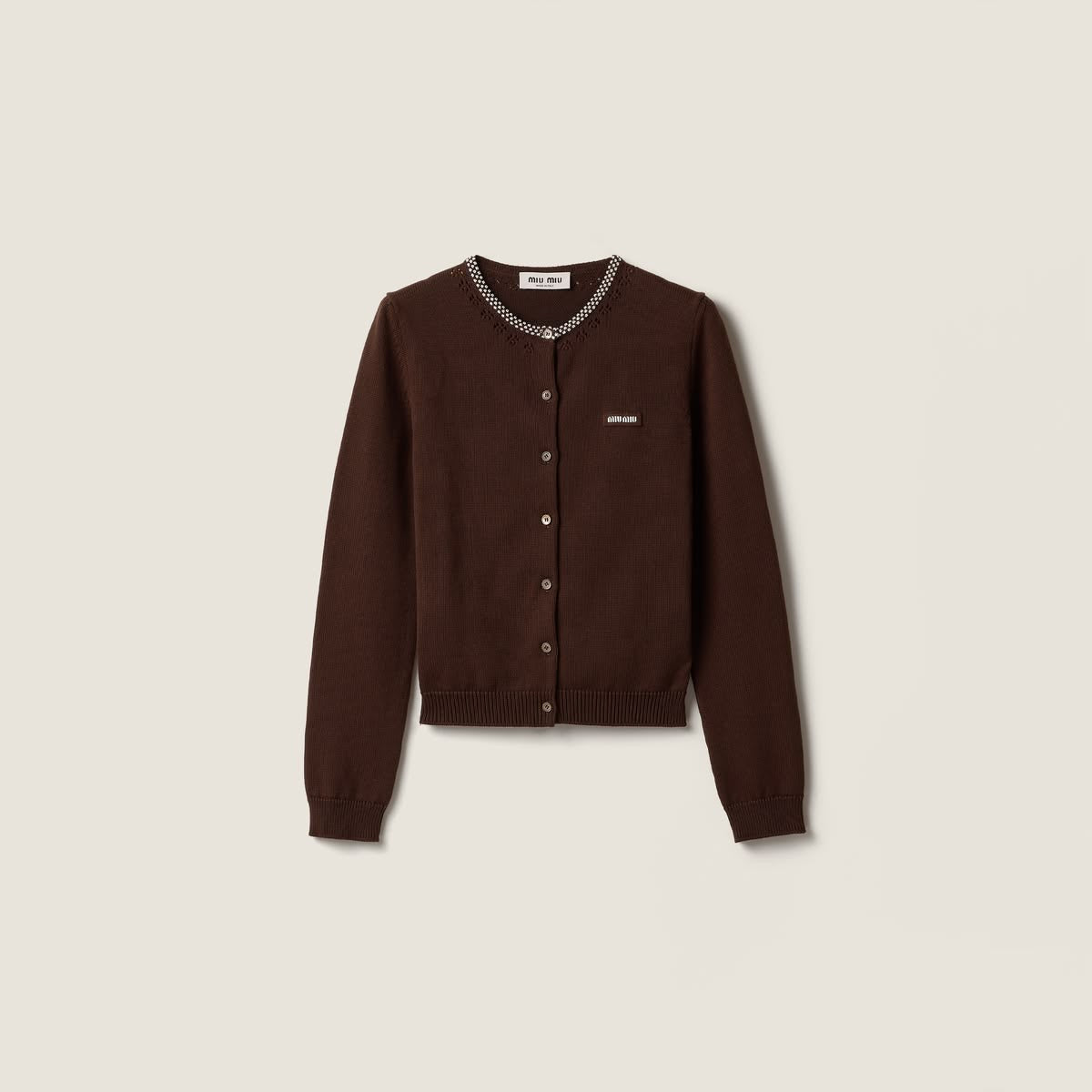 MiuMiu Knit Cardigan - Dark Brown