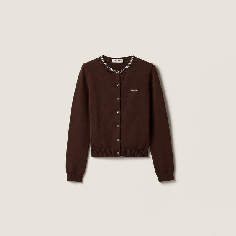 MiuMiu Knit Cardigan - Dark Brown