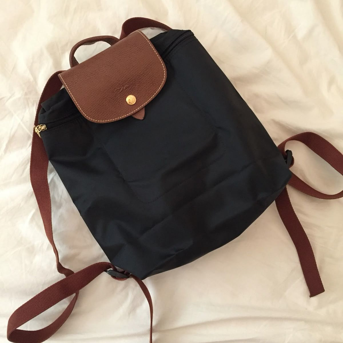 (Readystock) Longchamp Le Pliage Backpack - Black