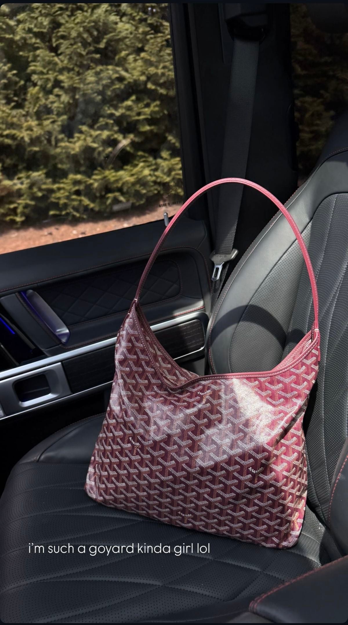 Goyard Boheme Hobo Bag - Burgundy
