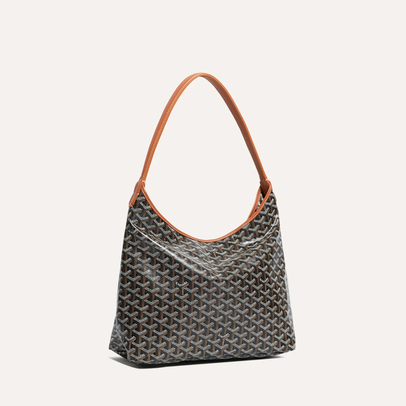Goyard Boheme Hobo Bag - Black & Tan
