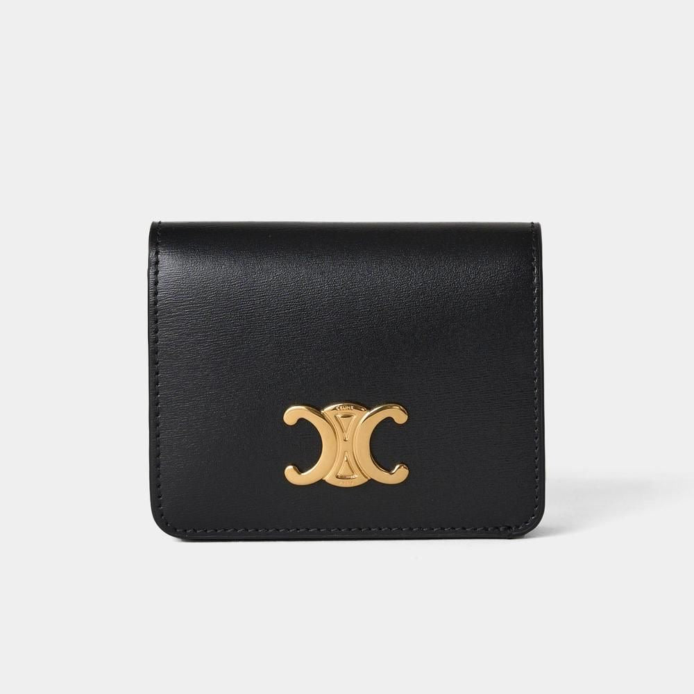 Celine Compact Wallet - Triomphe in Shiny Calfskin